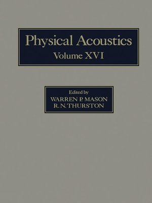 cover image of Physical Acoustics V16